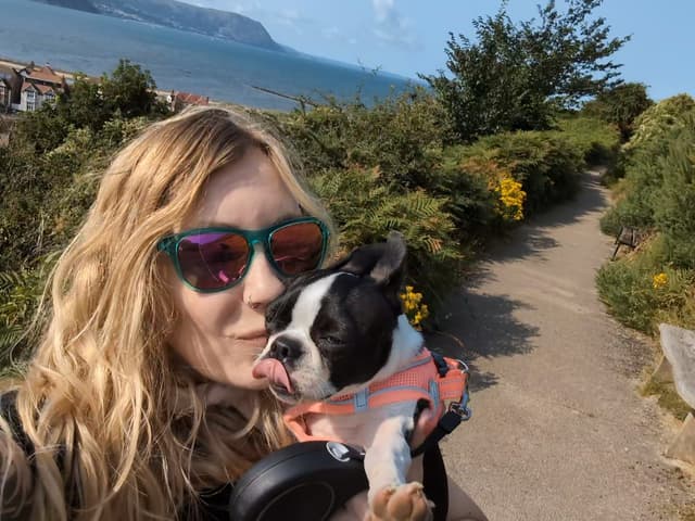 Kelly and Freya in Wales